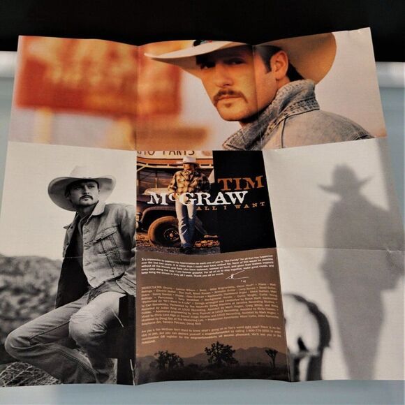 All I Want by Tim McGraw CD 1995 Curb Records With Fun Addicts Card - Picture 6 of 9